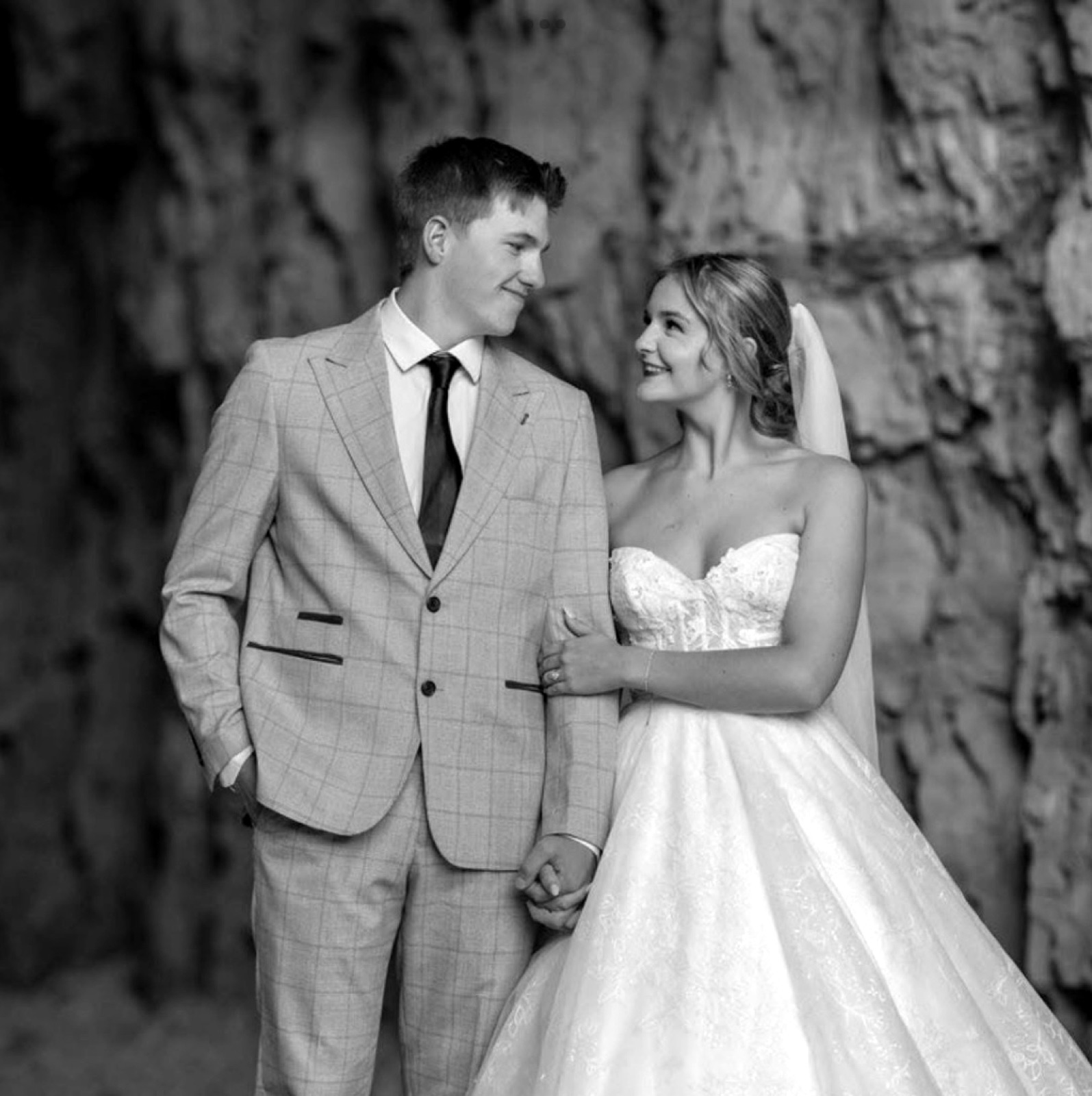 A wedding couple photographed in Vernal